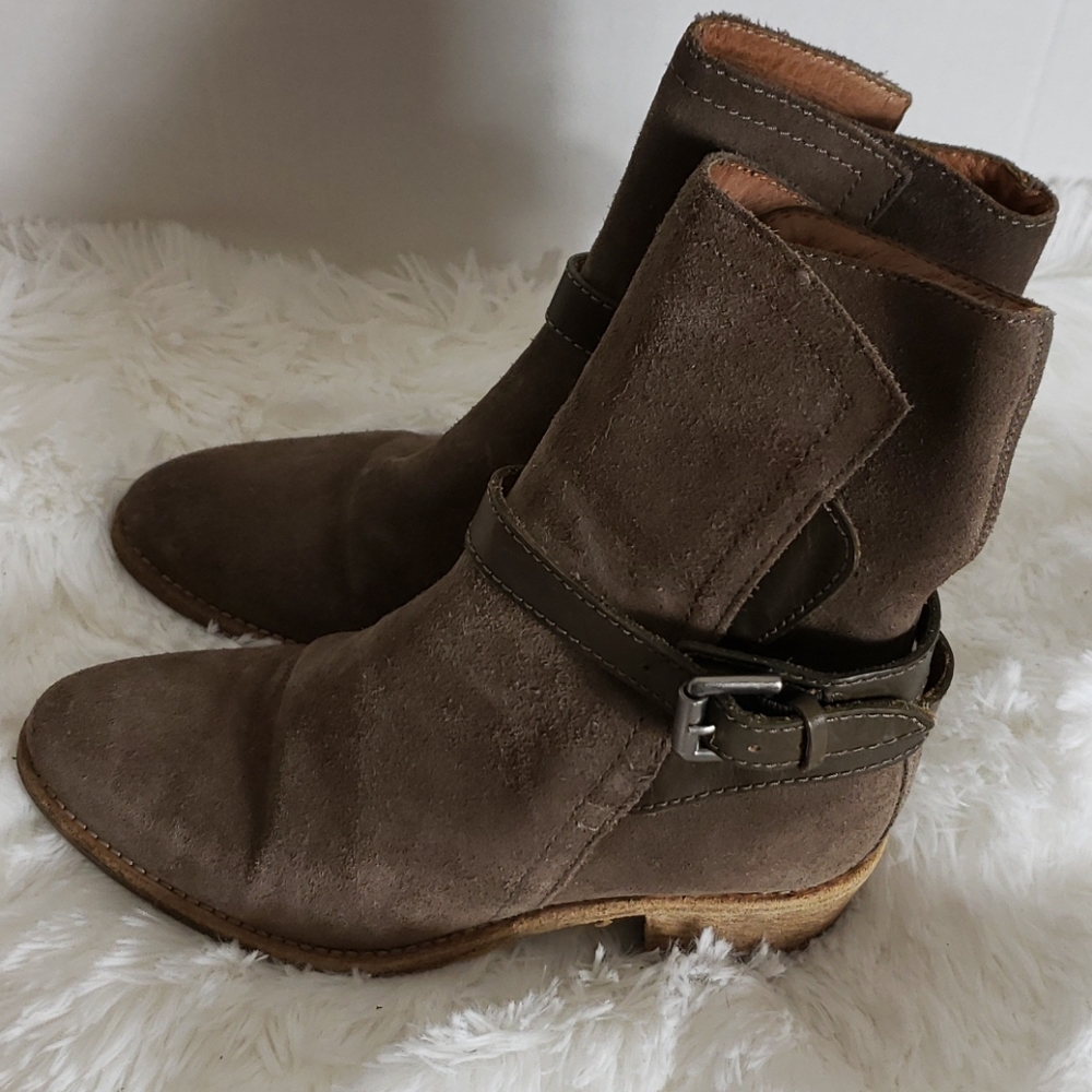 Allsaints suede leather boots.